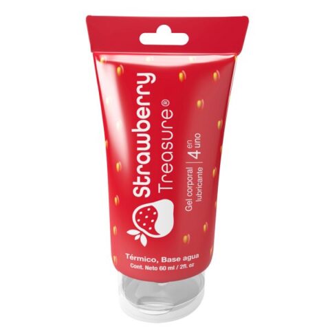 LUBRICANTE 4 EN 1 STRAWBERRY BY TREASURE 60ML