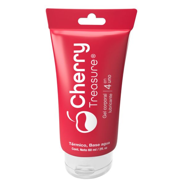 LUBRICANTE 4EN1 CHERRY BY TREASURE 60ML - Imagen 3